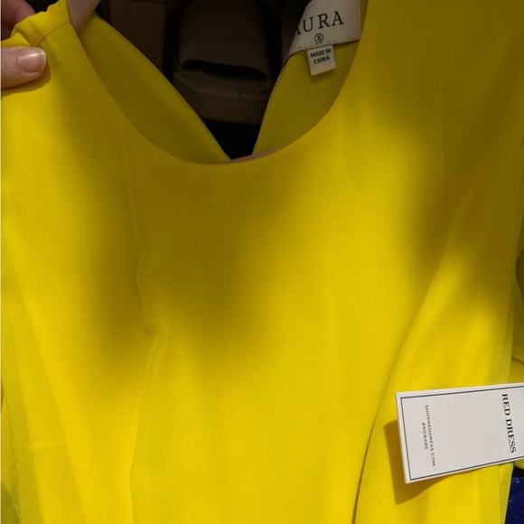 Red Dress Boutique Yellow Cutout Maxi Dress - Picture 7 of 8